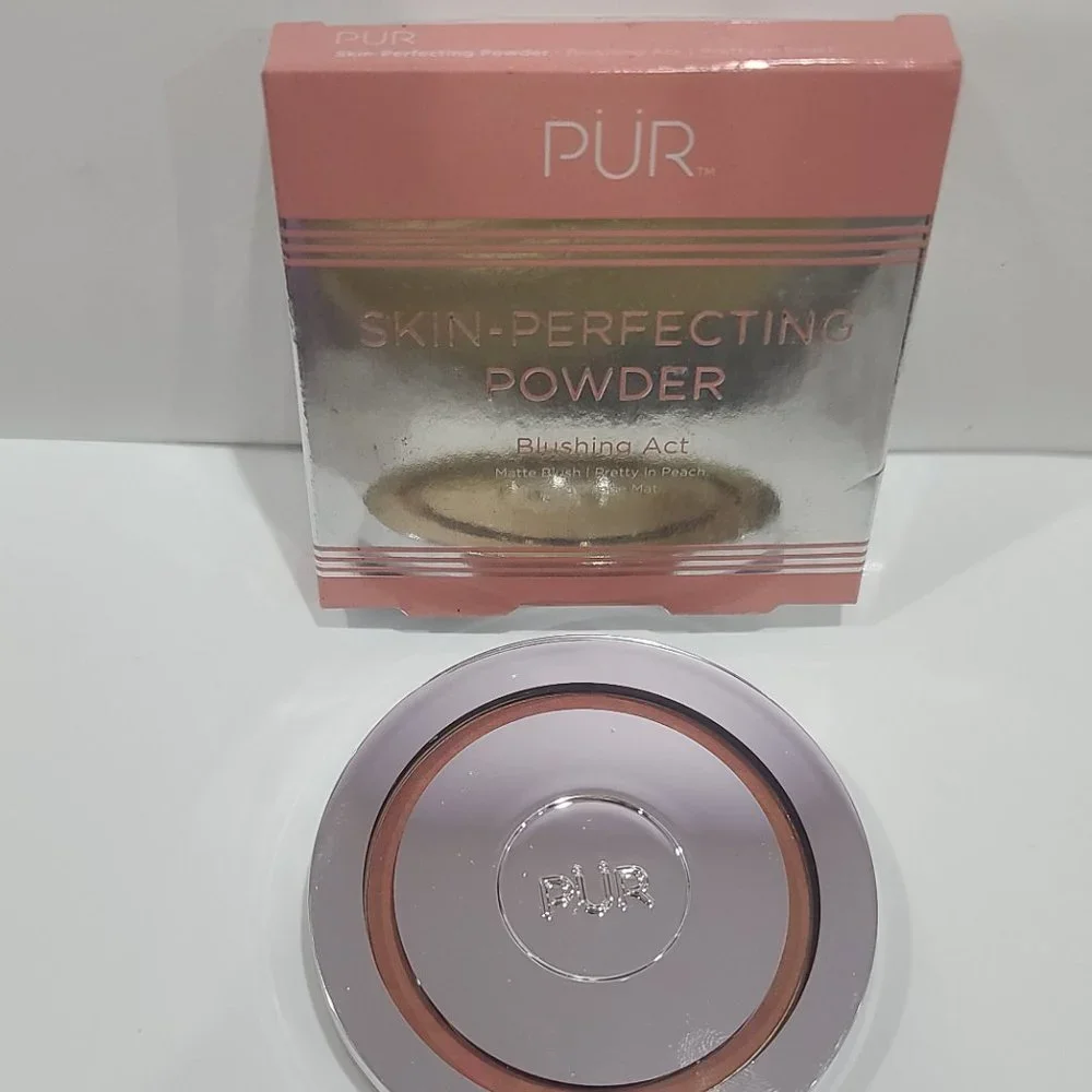 ❤️ Pur  #PRETTY IN PEACH Skin Perfecting Powder Blushing Act  ✨ BNIB
